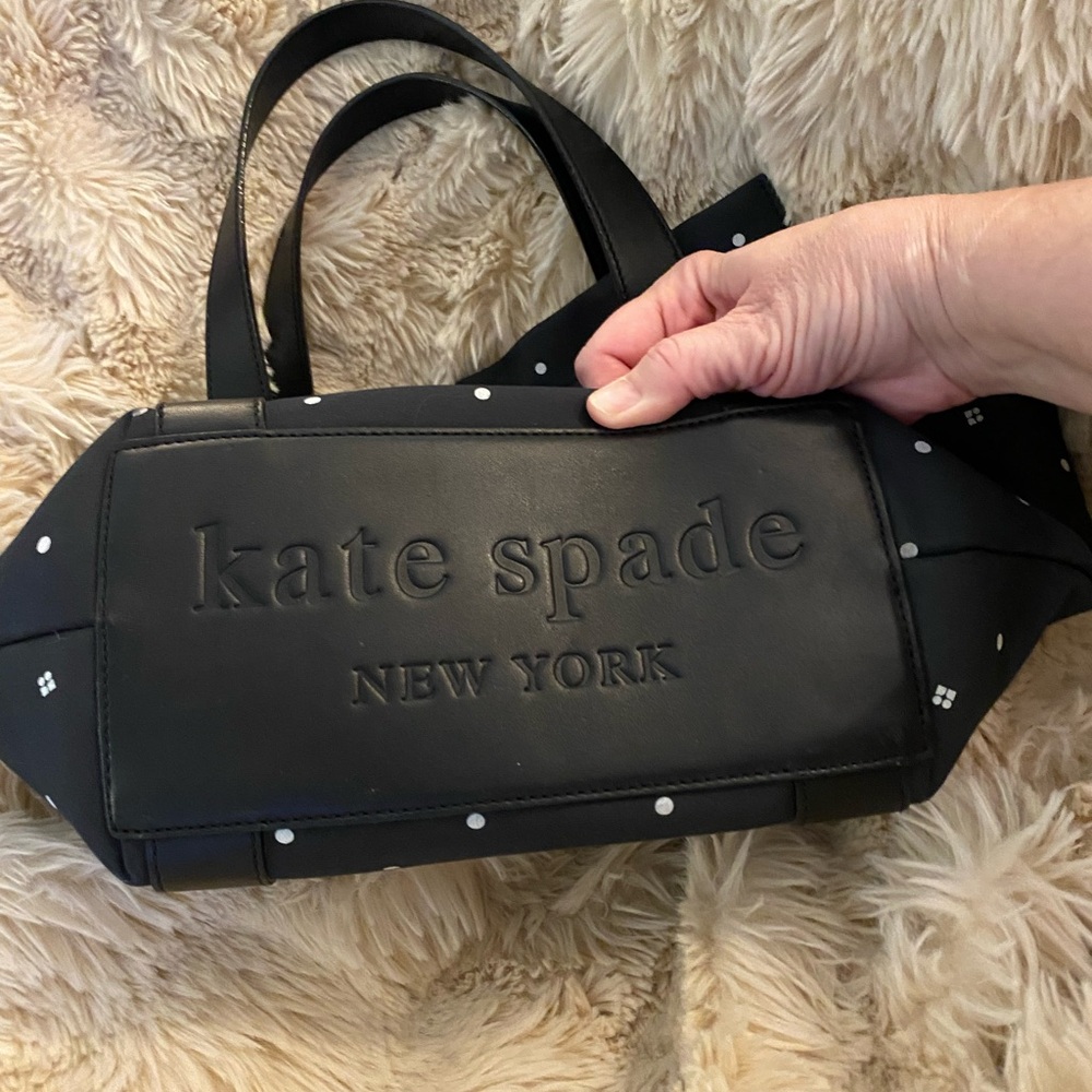 Kate Spade Black Polka Dot Shoulder Bag
